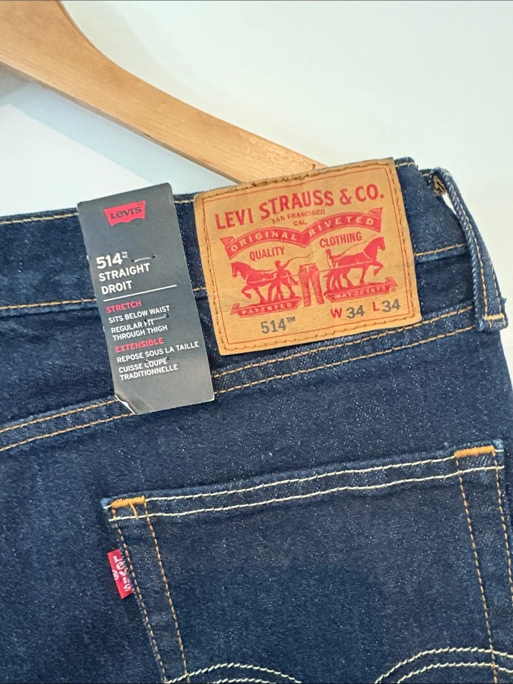 Levi's Men’s Indigo Straight Jeans